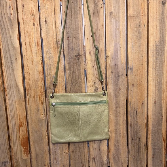 Fossil Green Leather Crossbody - Picture 6 of 8
